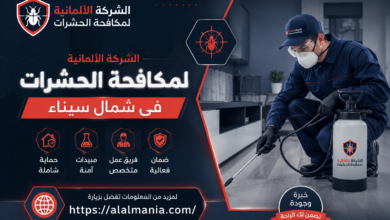 الشركة الالمانية لمكافحة الحشرات فى شمال سيناء