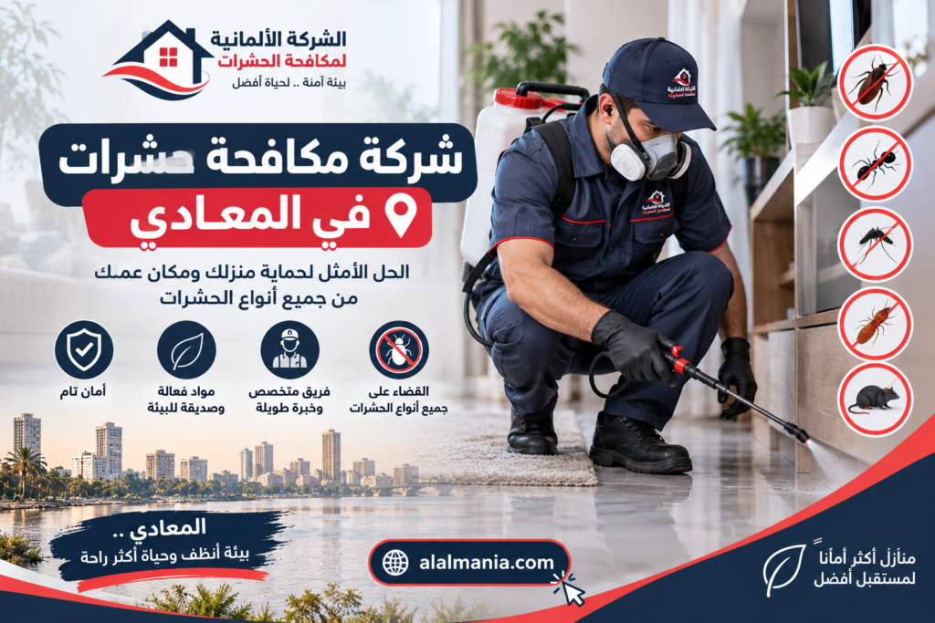 شركة مكافحة حشرات في المعادي