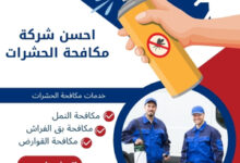 احسن شركة مكافحة الحشرات